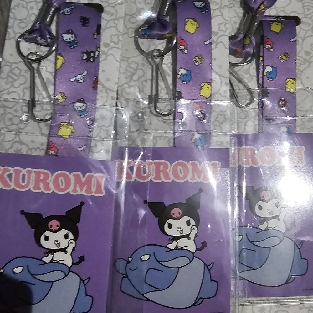 Sanrio Hello Kitty And Friends ID Lanyard Kuromi Purple